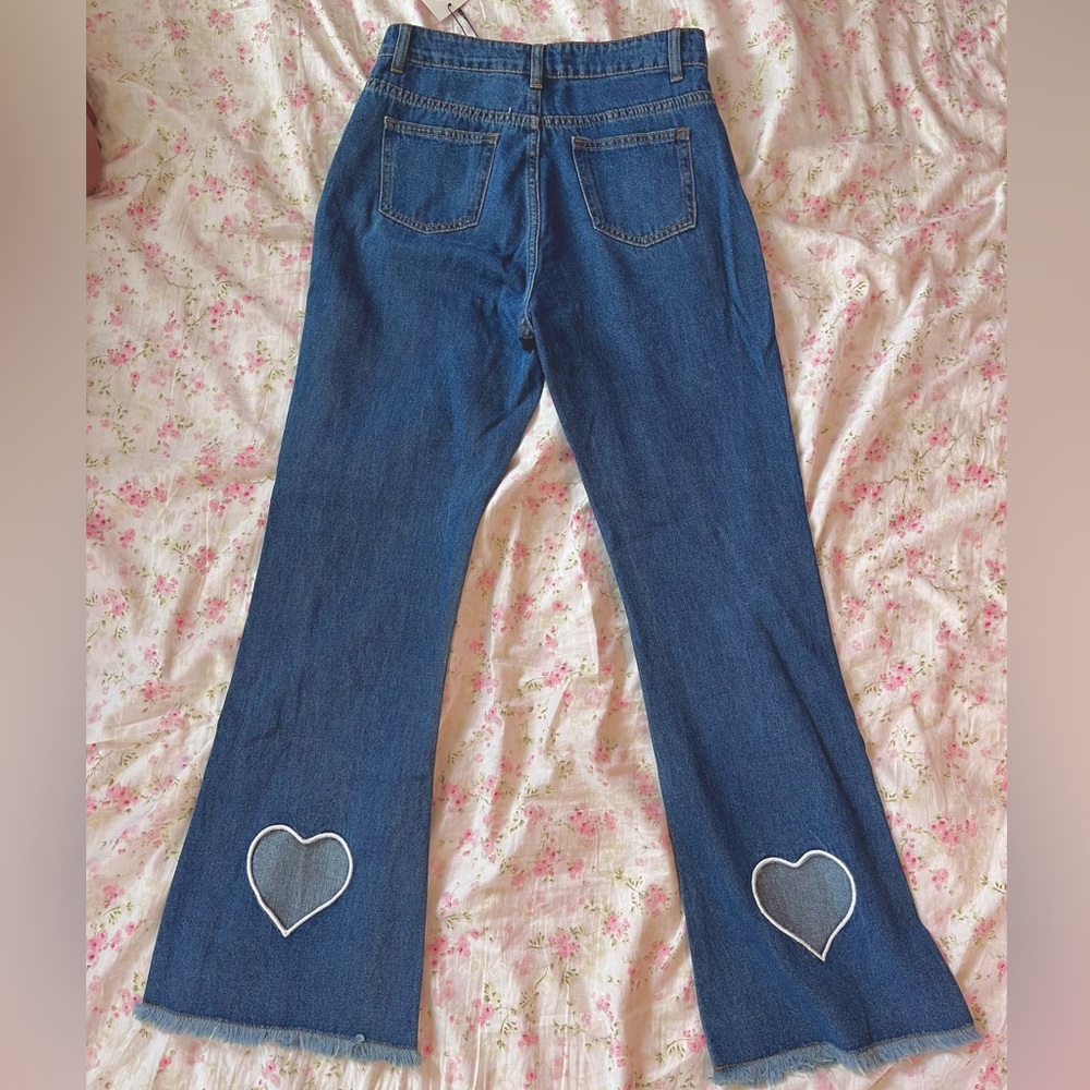 **MOVING SALE** NWT Cider Jeans with heart cutout coquette aesthetic